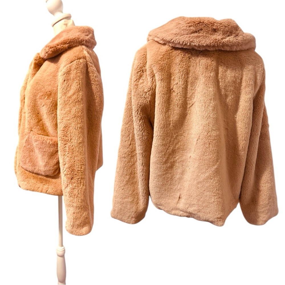 Skye's the Limit Plush Faux Fur Pink Jacket - Picture 4 of 8